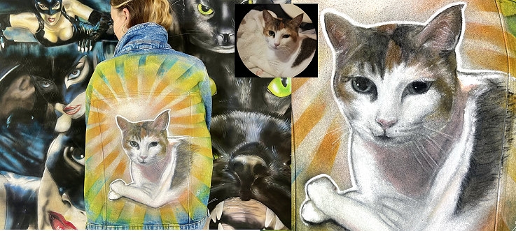 jeansjacke katzen katze motiv haustier best of top10 bemalen lassen christine dumbsky